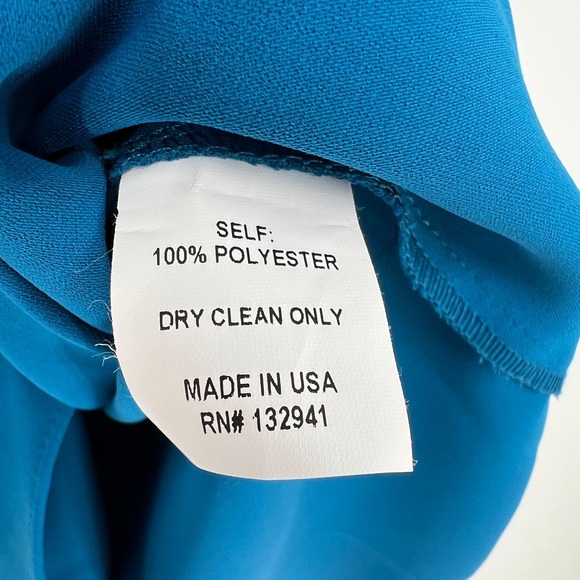 Amanda Uprichard Cleary Dress Womens XS Blue Cocktail Mini Vibrant - Picture 10 of 12